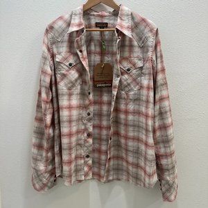 Womens Patagonia Long Sleeve Western Snap Shirt Medium